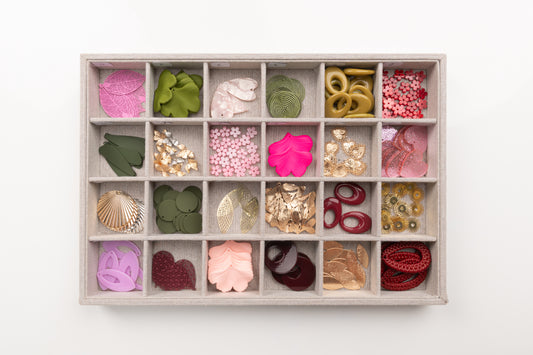 Collection de pensentifs rose vert et bordeau