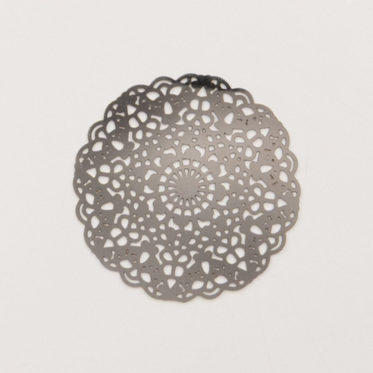 Estampe filigranée effet dentelle argent - to do bijoux