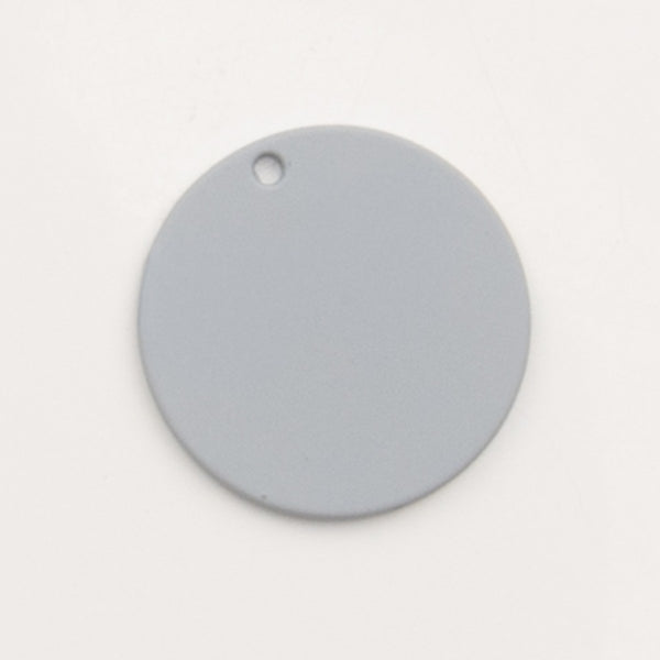Sequin rond gris bleuté mat - to do bijoux