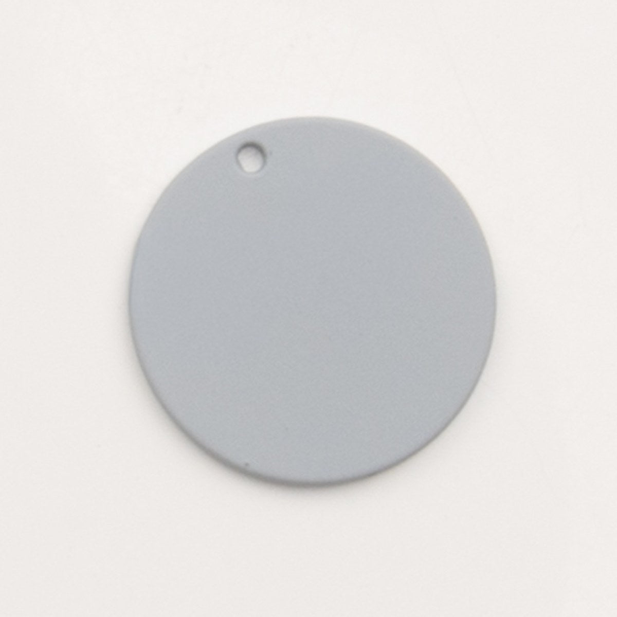 Sequin rond gris bleuté mat - to do bijoux