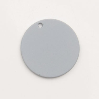 Sequin rond gris bleuté mat - to do bijoux