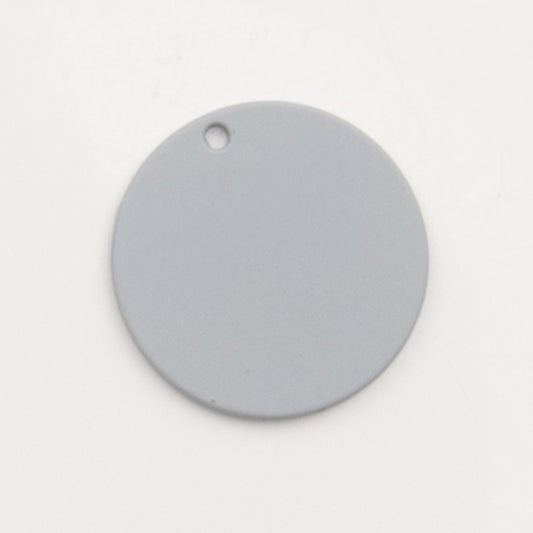 Sequin rond gris bleuté mat - to do bijoux