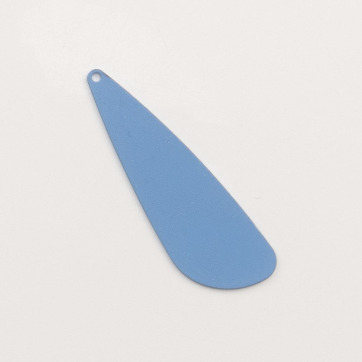 Pendentif goutte allongée bleu lavande mat - to do bijoux