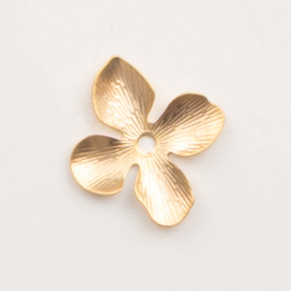 Pendentif petite fleur hortensia doré- to do bijoux
