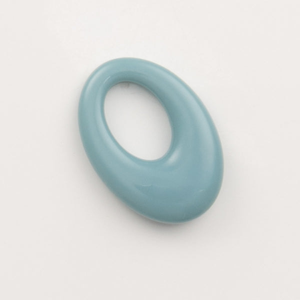 Pendentif oval bleu glacier- to do bijoux