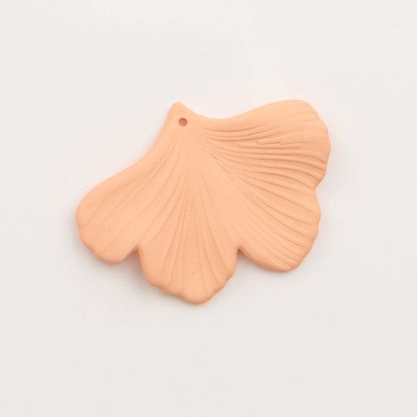 pendentif feuille de ginkgo pêche - to do bijoux 