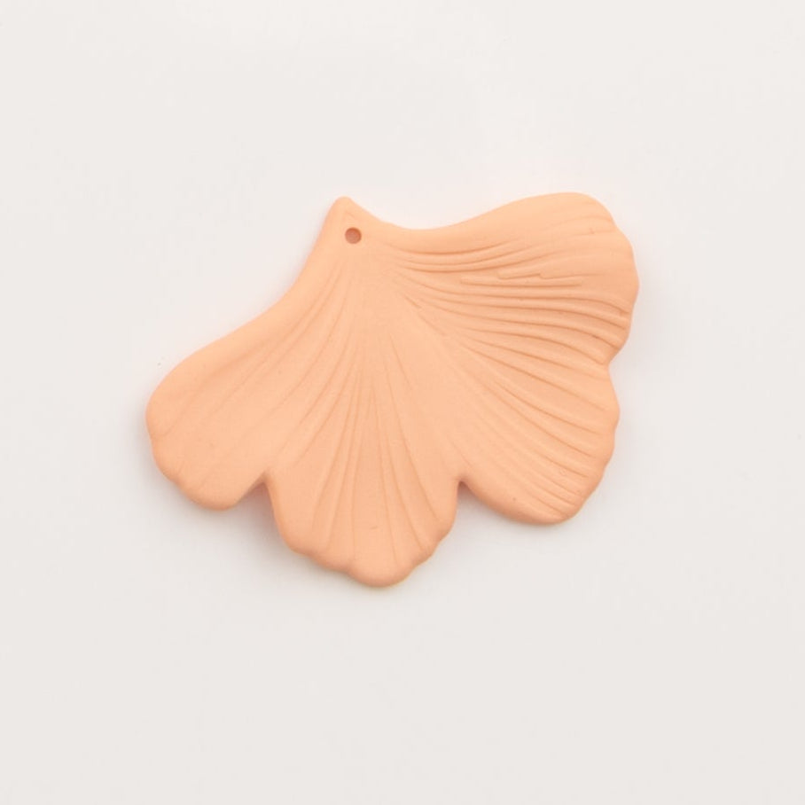 pendentif feuille de ginkgo pêche - to do bijoux 