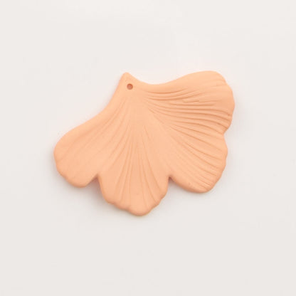 pendentif feuille de ginkgo pêche - to do bijoux 