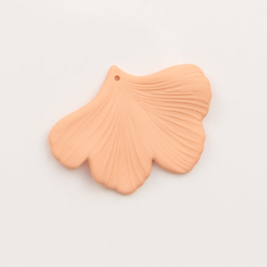 pendentif feuille de ginkgo pêche - to do bijoux 
