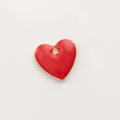 Coeur bombé rouge - to do bijoux  