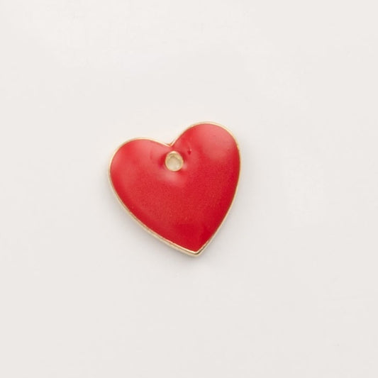 Coeur bombé rouge - to do bijoux  