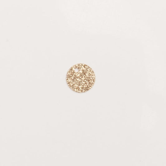 pendentif petite paillette dorée 