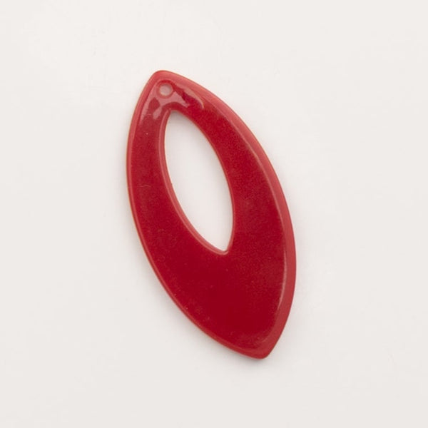 Pendentif oval rouge - to do bijoux 