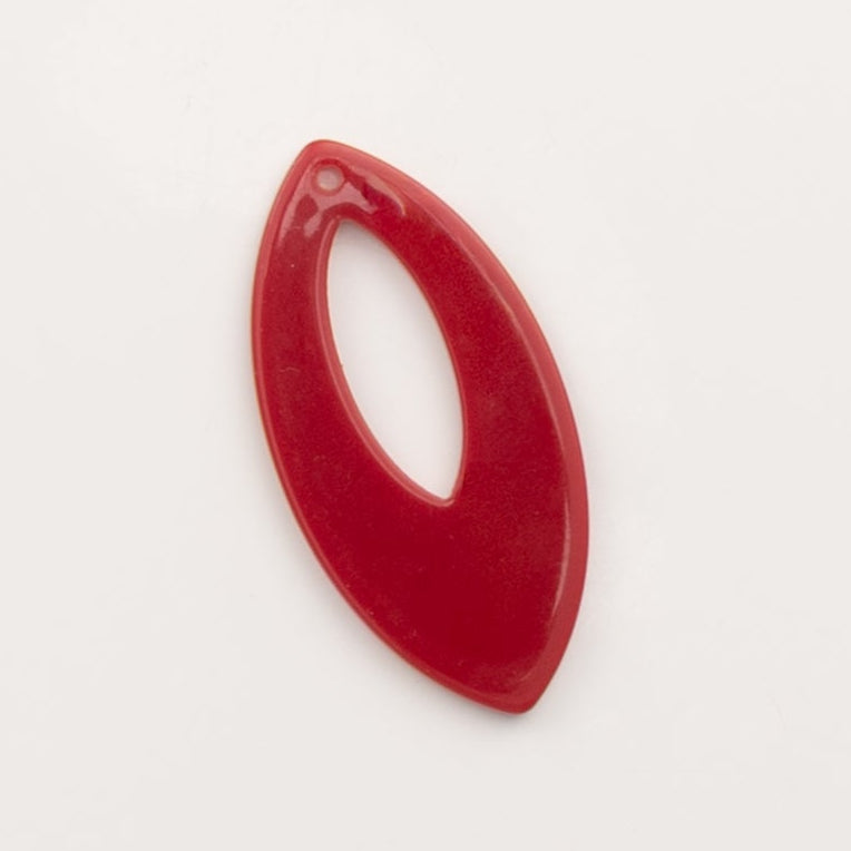 Pendentif oval rouge - to do bijoux 