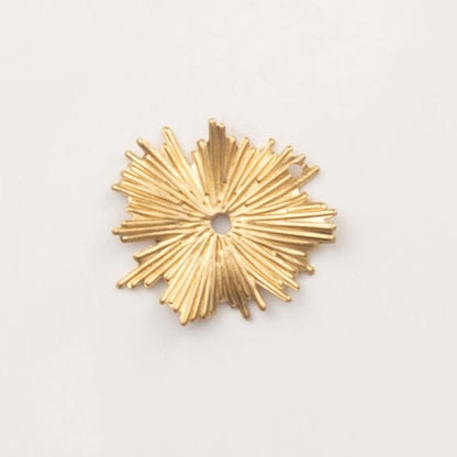 pendentif soleil antique doré