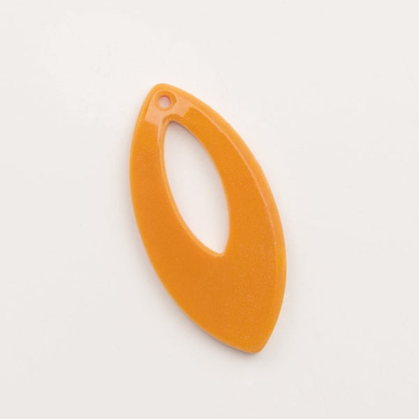 pendentif oval ocre