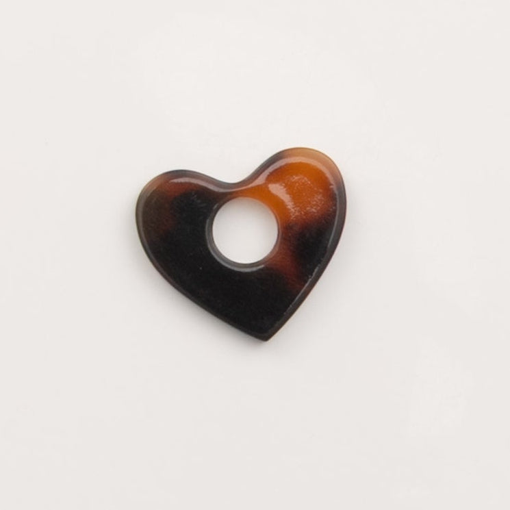 Coeur en écaille de tortue - to do bijoux 