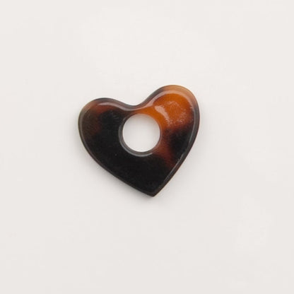 Coeur en écaille de tortue - to do bijoux 