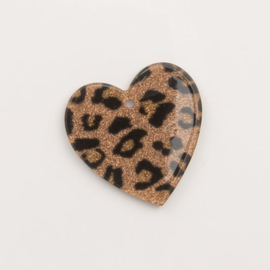 pendentif coeur paillette doré - to do bijoux  