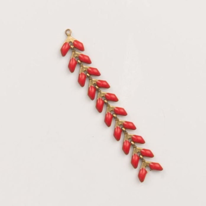 Chaine épis émaillée rouge - to do bijoux 