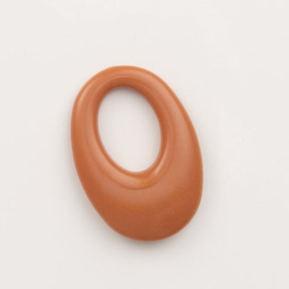 Pendentif oval marron roux - to do bijoux 