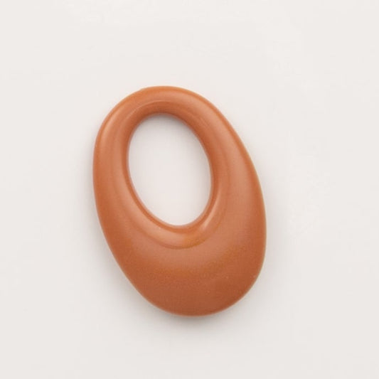 Pendentif oval marron roux - to do bijoux 