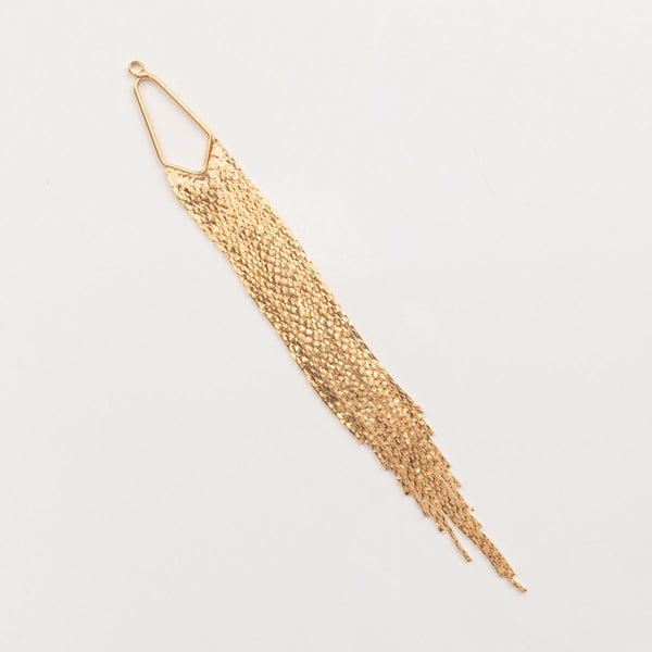 Pendentif longue frange dorée pour créoles modulables – To Do Bijoux