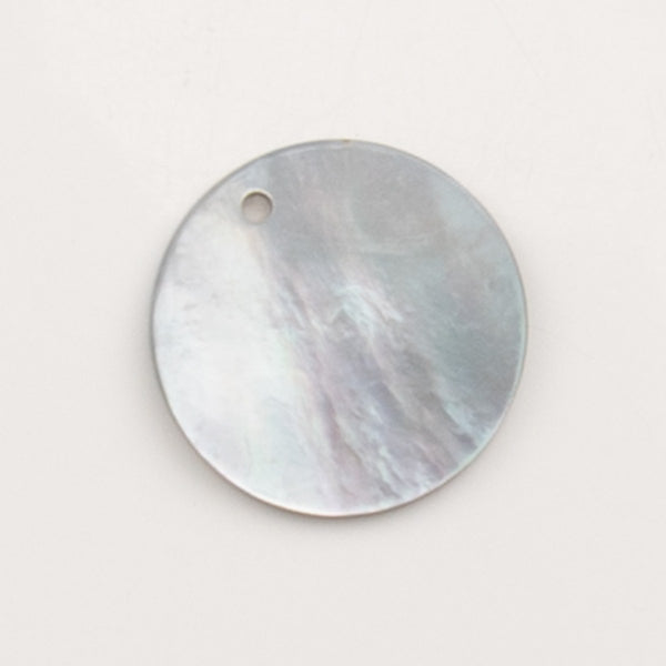 Nacre grise-pendentif à créole (MP12)