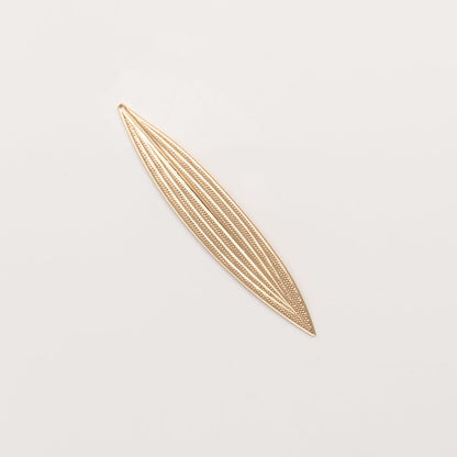 Longue feuilles -pendentif à créole (MP13)