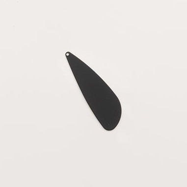 Goutte noire assymétrique-pendentif à créole (MP16)