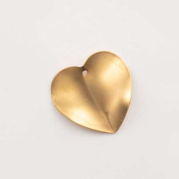 Coeur acier inoxydable-pendentif à créole (MP6)