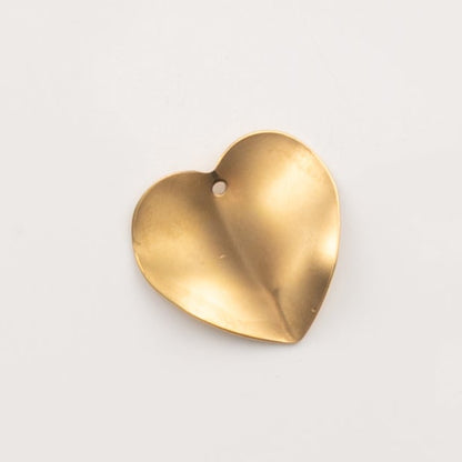 Coeur acier inoxydable-pendentif à créole (MP6)