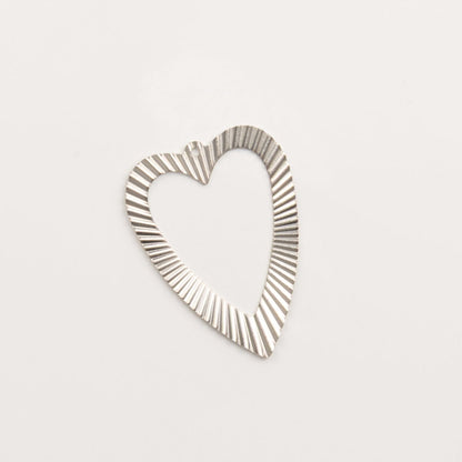 Coeur ajouré GM-pendentif à créole (MP8)