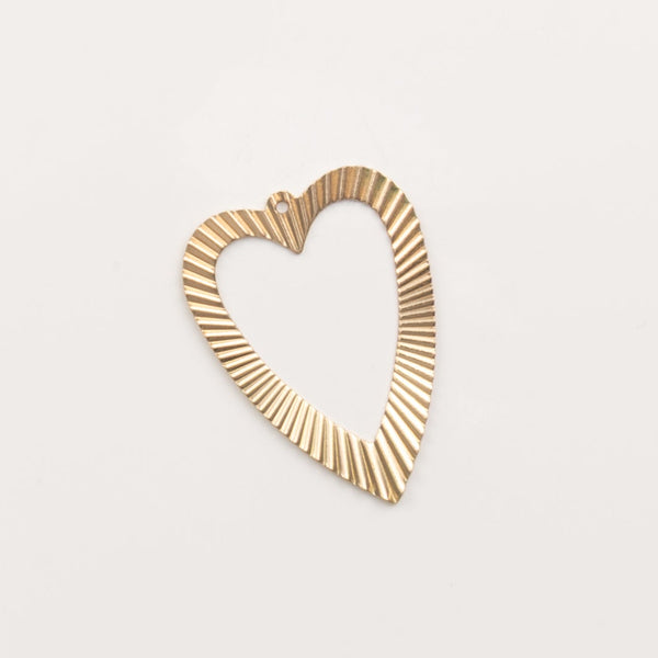 Coeur ajouré GM-pendentif à créole (MP8)