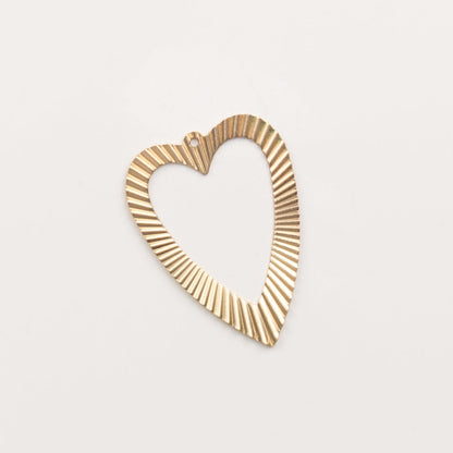Coeur ajouré GM-pendentif à créole (MP8)