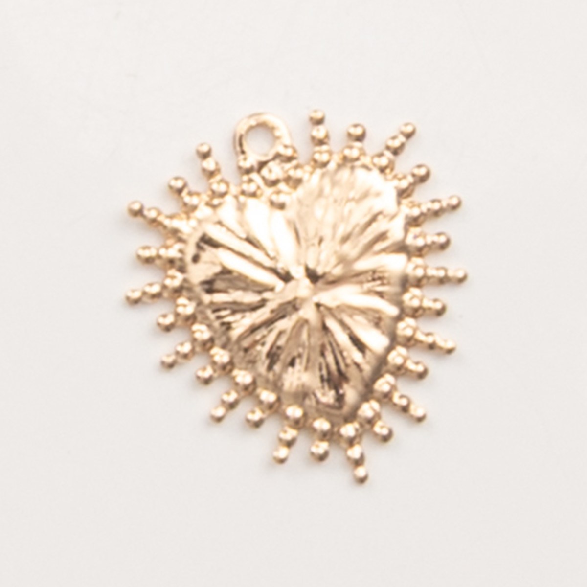 Coeur sacré doré – pendentif pour créoles – To Do Bijoux