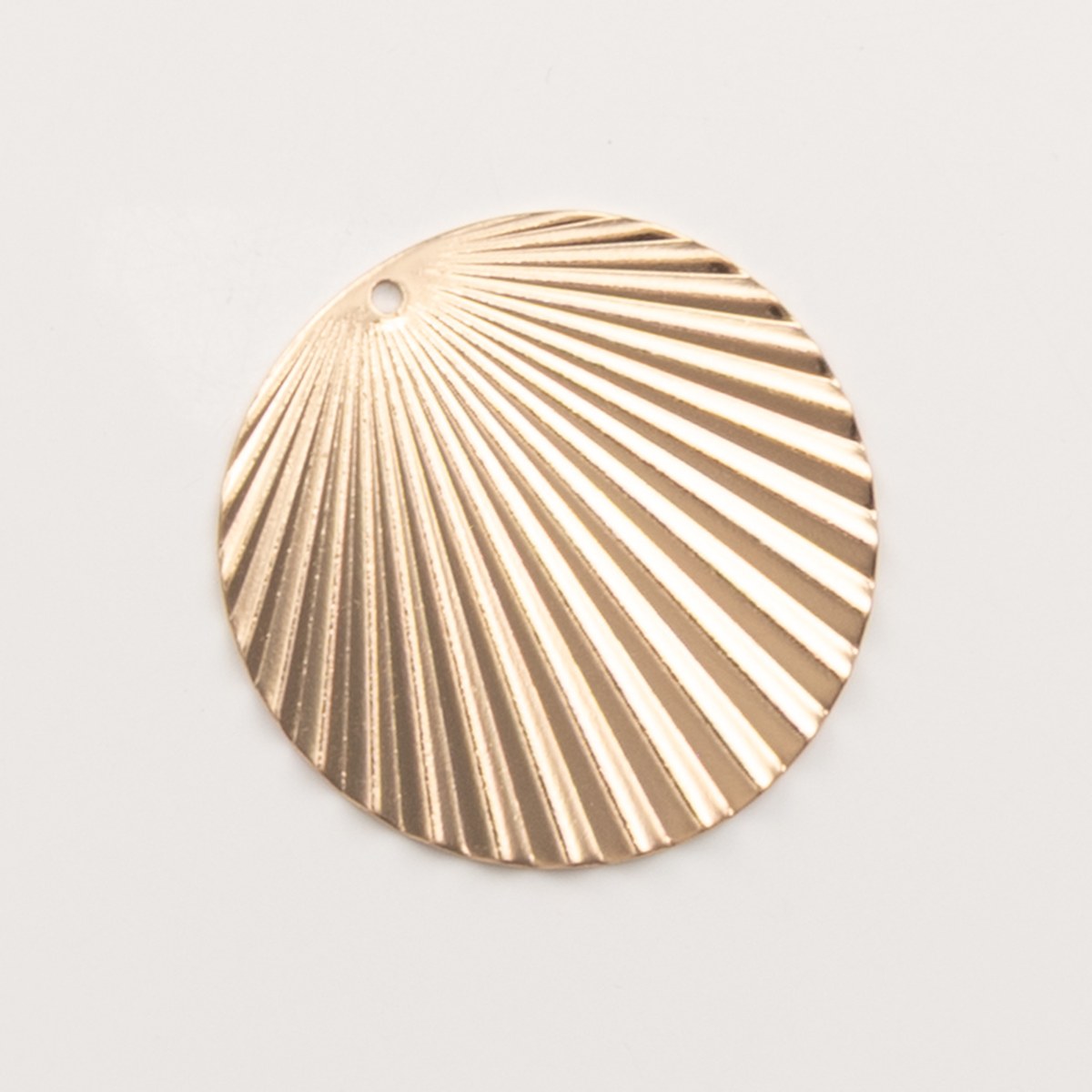 Éventail coquillage doré – pendentif pour créoles – To Do Bijoux