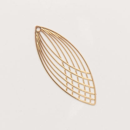 Marquise filigrane dorée – pendentif pour créoles – To Do Bijoux