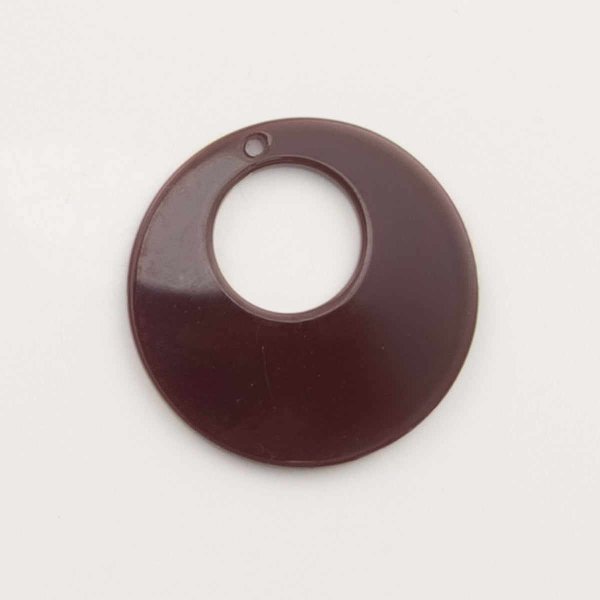Rond évidé bordeaux – pendentif pour créoles – To Do Bijoux