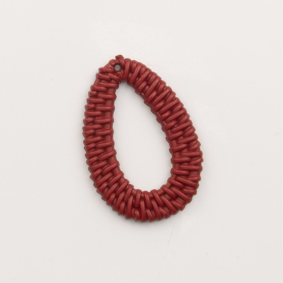 Goutte osier rouge – pendentif pour créoles – To Do Bijoux
