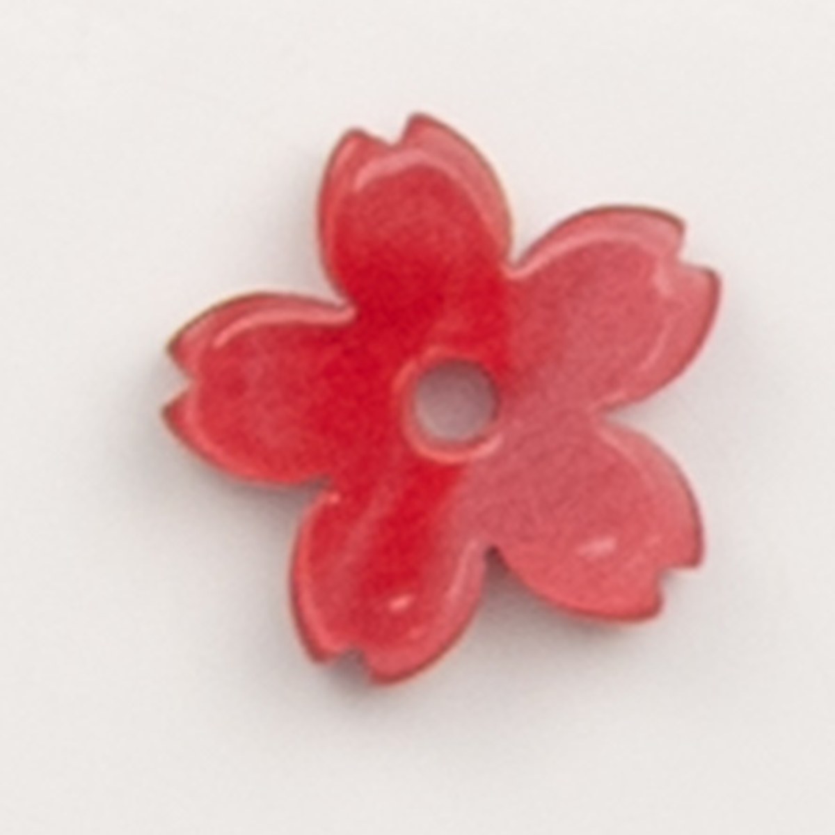 Fleur de cerisier rouge – pendentif pour créoles – To Do Bijoux