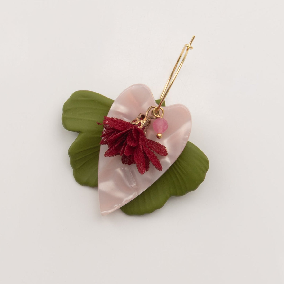 Feuille de ginkgo vert olive