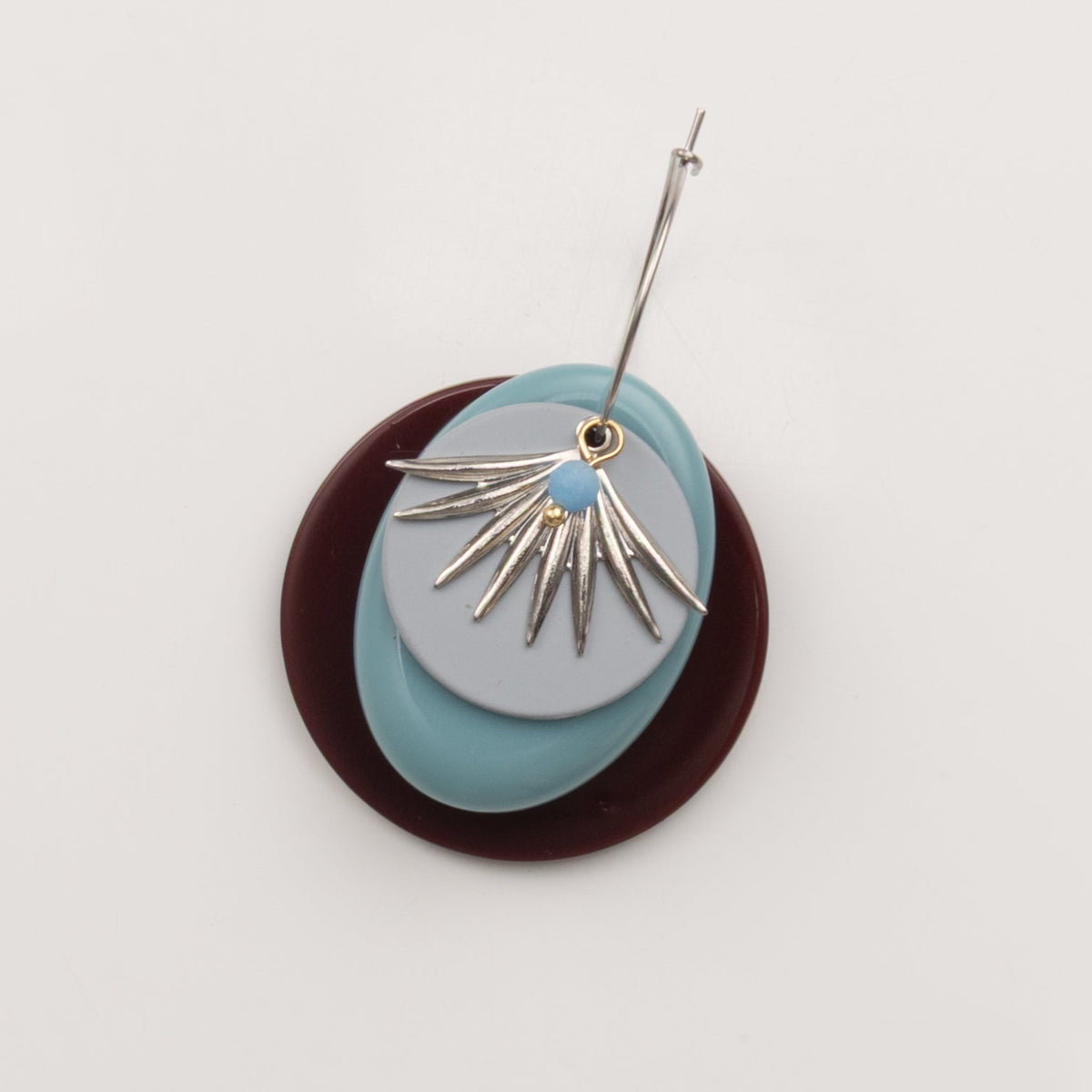Pendentif éventail feuille de palmier