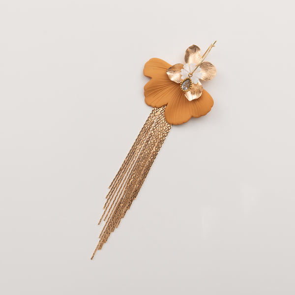 Longue frange festive-pendentif à créole (MP1)