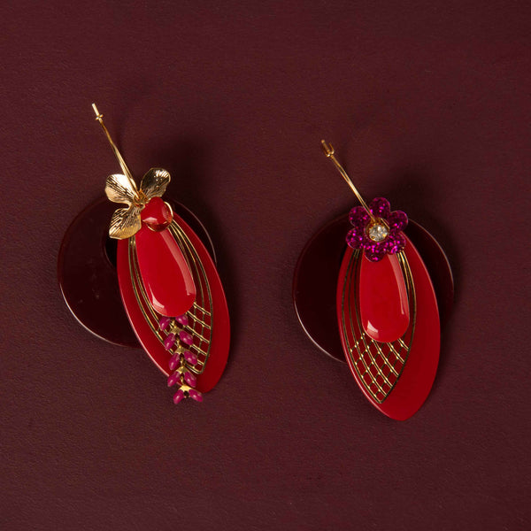 exemple de créole avec le coffret bordeaux et rouge 